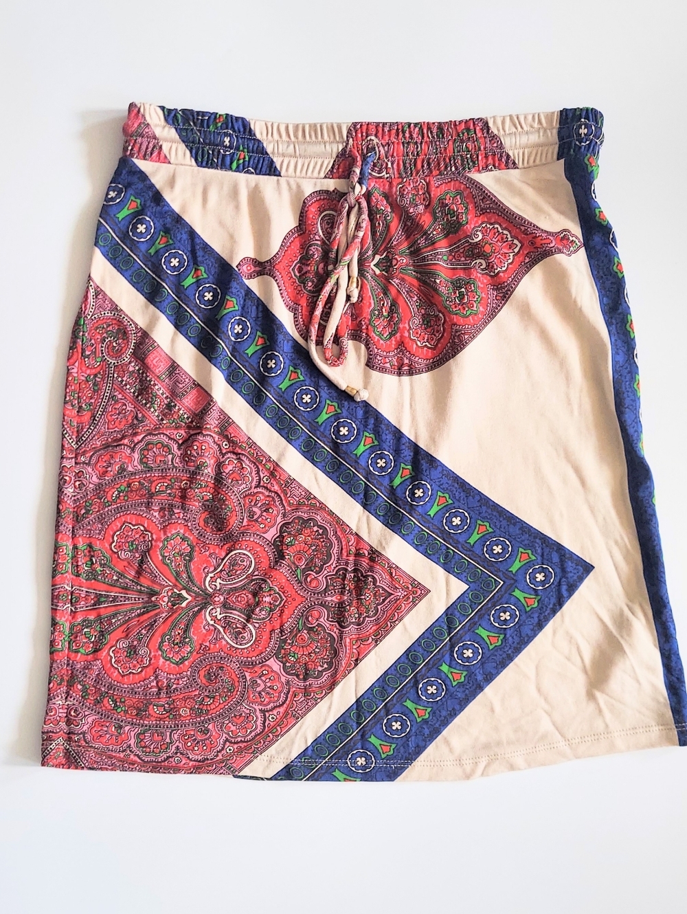 Anthropologie Leifnotes Boho Stretch Mini Skirt Womens Size 4